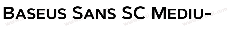 Baseus Sans SC Mediu字体转换